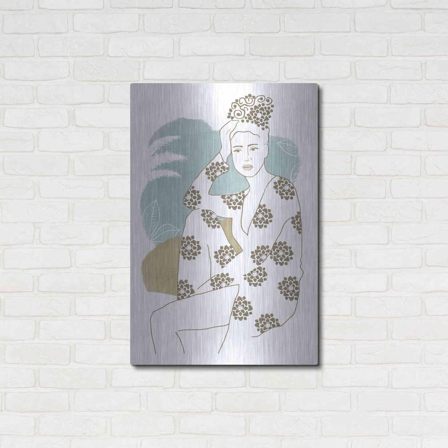 Luxe Metal Art 'Cap Esterel II' by Flora Kouta Metal Wall Art,24x36