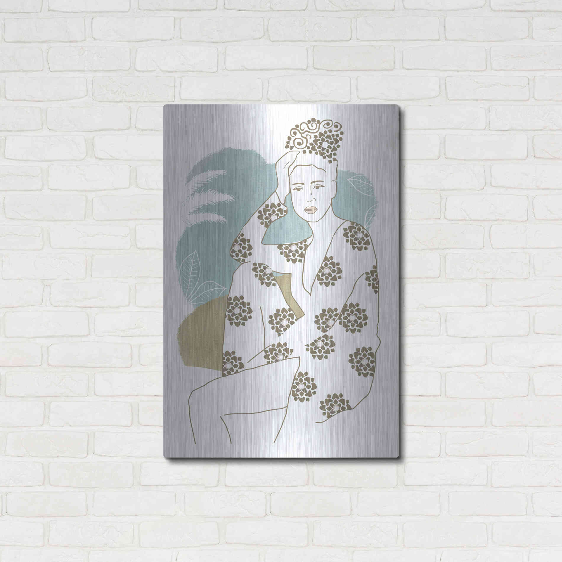 Luxe Metal Art 'Cap Esterel II' by Flora Kouta Metal Wall Art,24x36