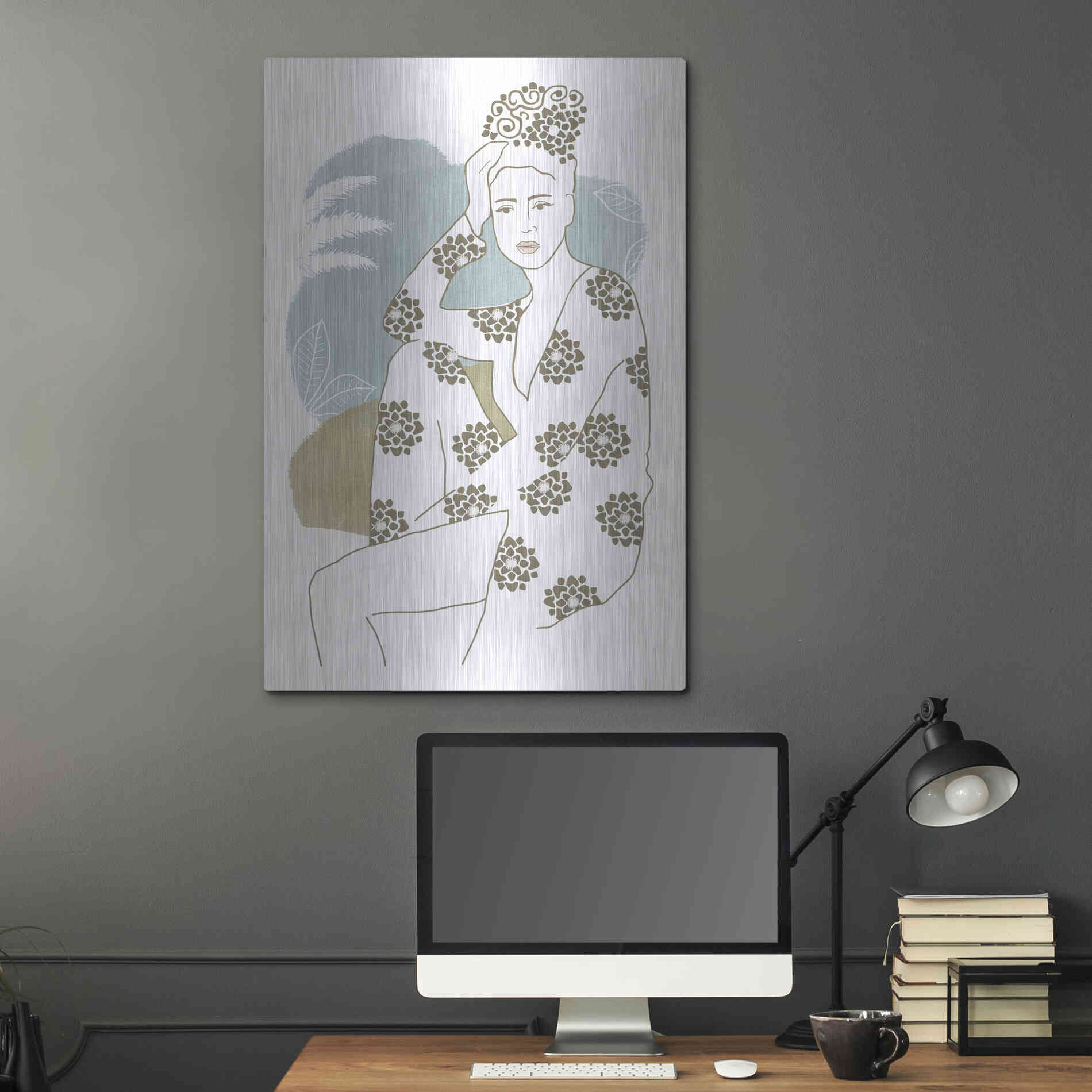 Luxe Metal Art 'Cap Esterel II' by Flora Kouta Metal Wall Art,24x36