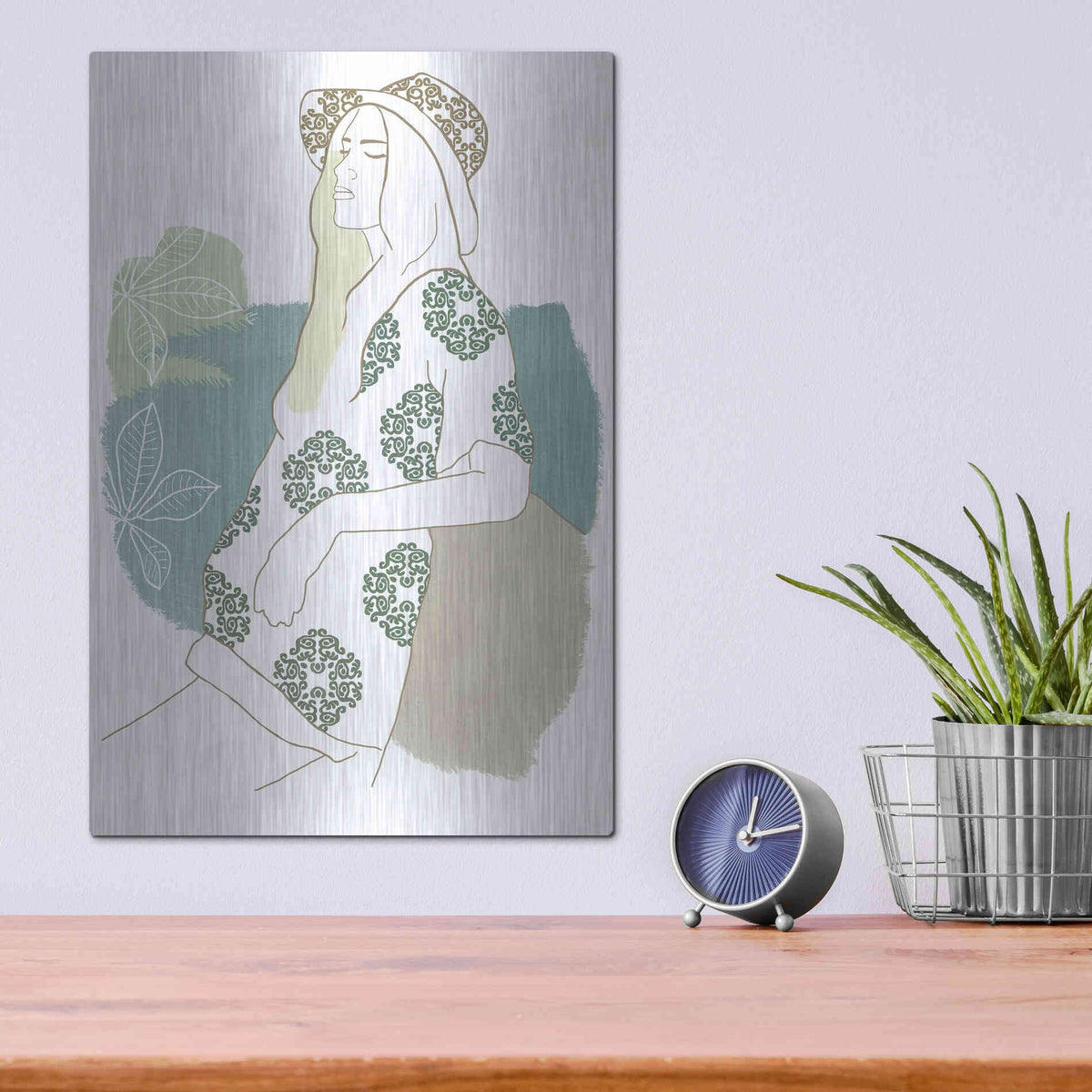 Luxe Metal Art 'Cap Esterel III' by Flora Kouta Metal Wall Art,12x16