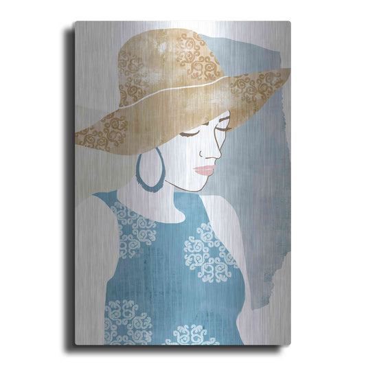 Luxe Metal Art 'Chapeau Boho I' by Flora Kouta Metal Wall Art