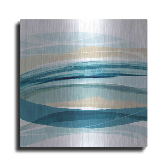 Luxe Metal Art 'Cirrus Flow I' by Flora Kouta Metal Wall Art