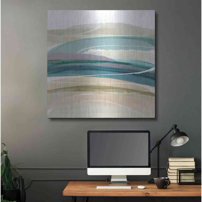 Luxe Metal Art 'Cirrus Flow III' by Flora Kouta Metal Wall Art,36x36