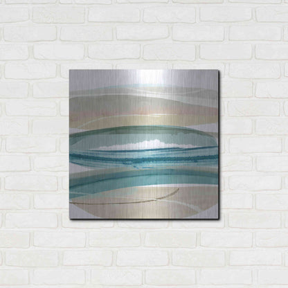 Luxe Metal Art 'Cirrus Flow IV' by Flora Kouta Metal Wall Art,24x24