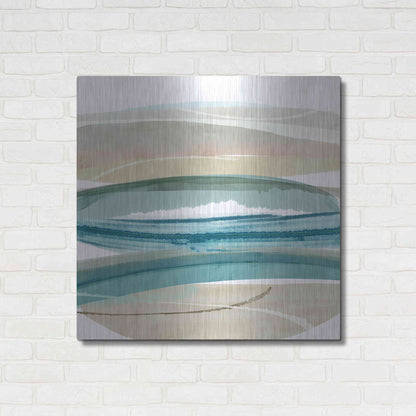 Luxe Metal Art 'Cirrus Flow IV' by Flora Kouta Metal Wall Art,36x36