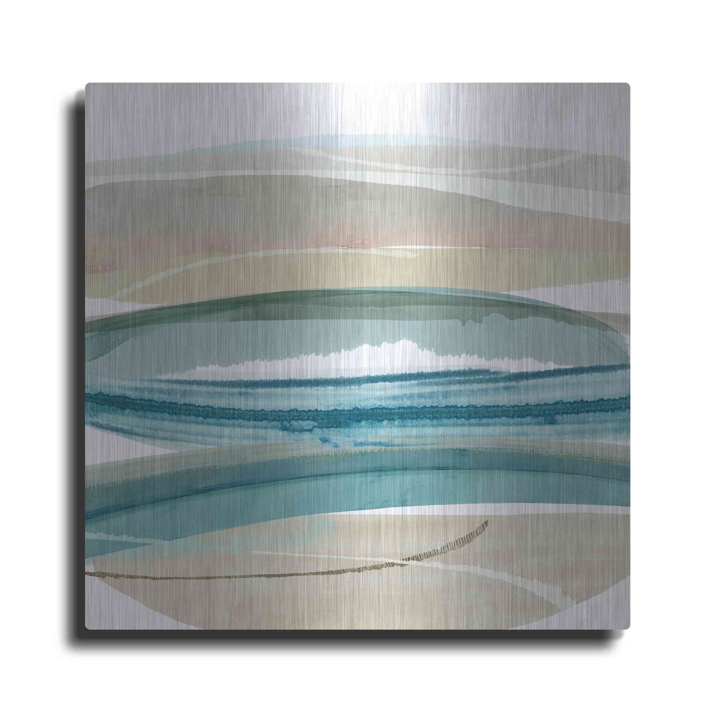 Luxe Metal Art 'Cirrus Flow IV' by Flora Kouta Metal Wall Art