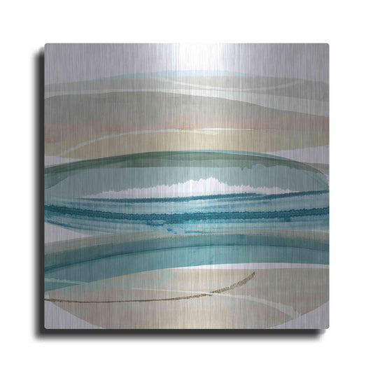 Luxe Metal Art 'Cirrus Flow IV' by Flora Kouta Metal Wall Art