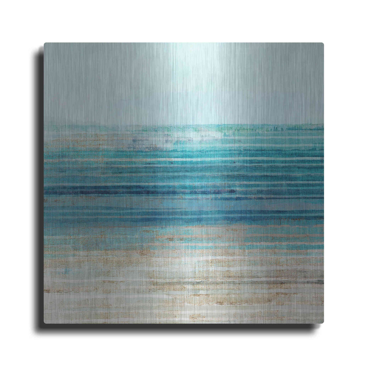 Luxe Metal Art 'Ocean Daydream I' by Flora Kouta Metal Wall Art