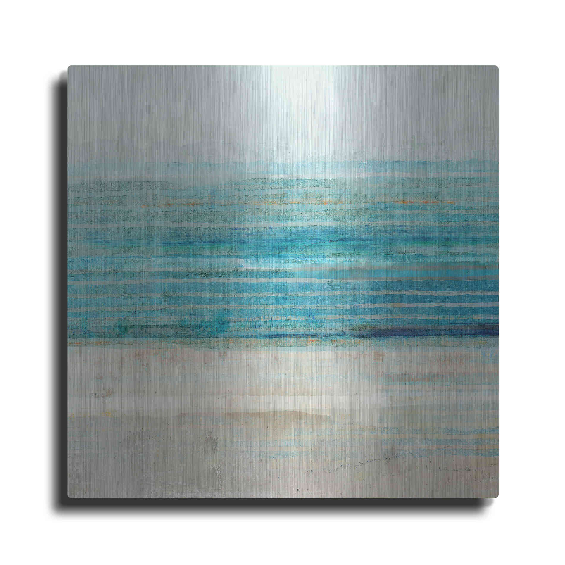 Luxe Metal Art 'Ocean Daydream III' by Flora Kouta Metal Wall Art