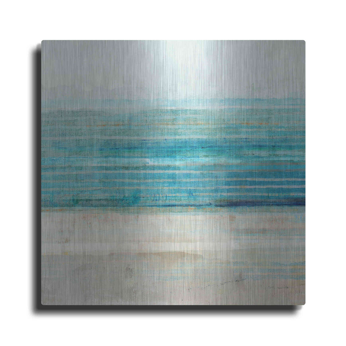 Luxe Metal Art 'Ocean Daydream III' by Flora Kouta Metal Wall Art