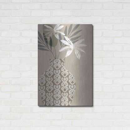 Luxe Metal Art 'Decorative Vase I' by Flora Kouta Metal Wall Art,24x36