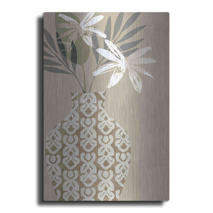Luxe Metal Art 'Decorative Vase I' by Flora Kouta Metal Wall Art