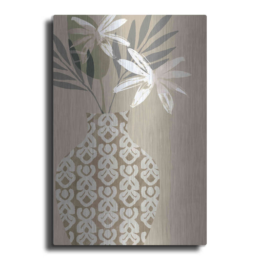 Luxe Metal Art 'Decorative Vase I' by Flora Kouta Metal Wall Art