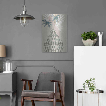 Luxe Metal Art 'Decorative Vase II' by Flora Kouta Metal Wall Art,16x24