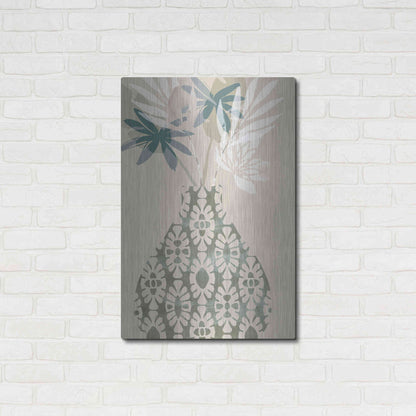 Luxe Metal Art 'Decorative Vase II' by Flora Kouta Metal Wall Art,24x36