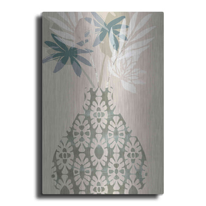 Luxe Metal Art 'Decorative Vase II' by Flora Kouta Metal Wall Art