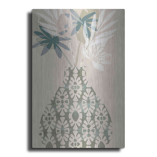 Luxe Metal Art 'Decorative Vase II' by Flora Kouta Metal Wall Art