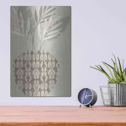 Luxe Metal Art 'Decorative Vase III' by Flora Kouta Metal Wall Art,12x16