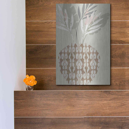 Luxe Metal Art 'Decorative Vase III' by Flora Kouta Metal Wall Art,12x16