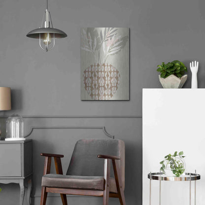 Luxe Metal Art 'Decorative Vase III' by Flora Kouta Metal Wall Art,16x24