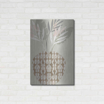 Luxe Metal Art 'Decorative Vase III' by Flora Kouta Metal Wall Art,24x36