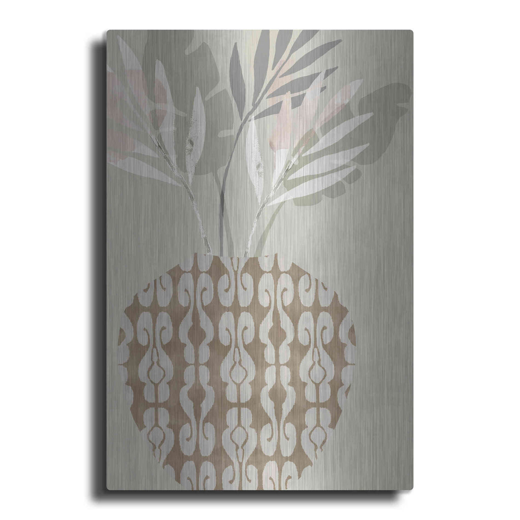 Luxe Metal Art 'Decorative Vase III' by Flora Kouta Metal Wall Art