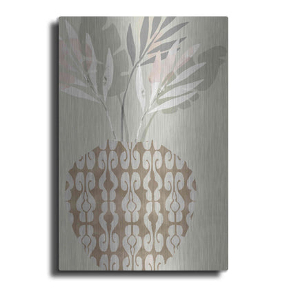 Luxe Metal Art 'Decorative Vase III' by Flora Kouta Metal Wall Art