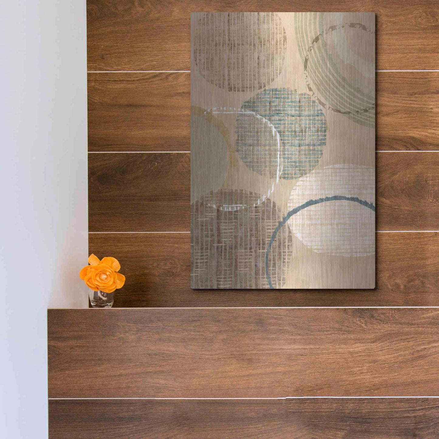 Luxe Metal Art 'Woven Baskets I' by Flora Kouta Metal Wall Art,12x16