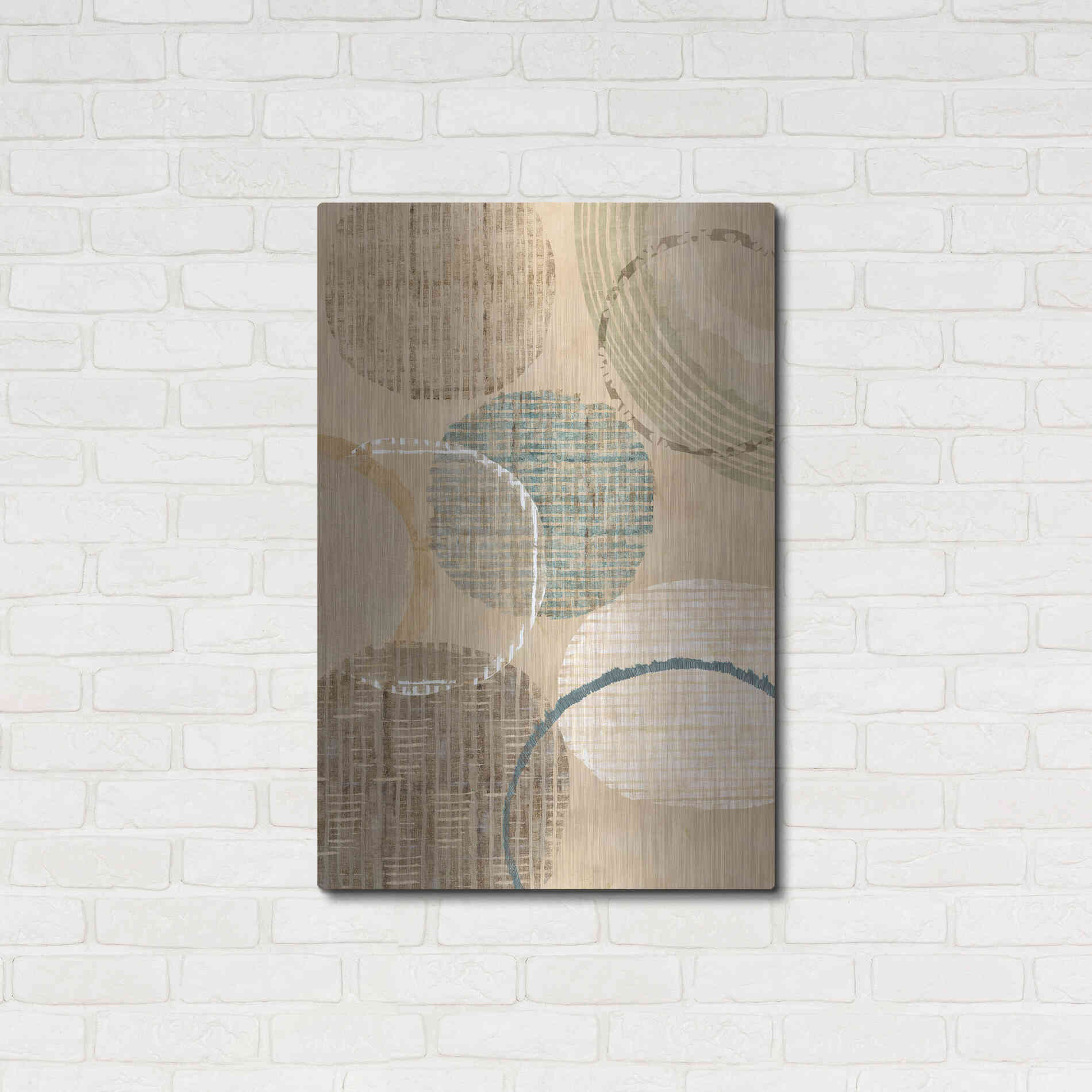 Luxe Metal Art 'Woven Baskets I' by Flora Kouta Metal Wall Art,24x36