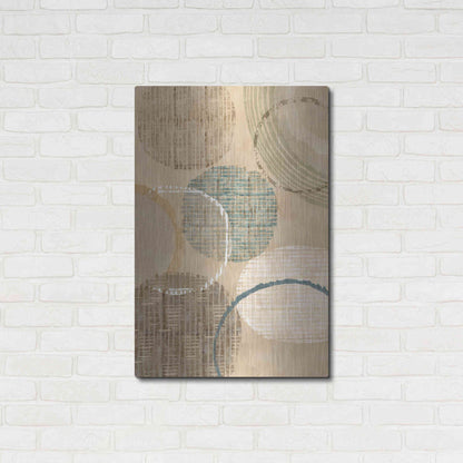 Luxe Metal Art 'Woven Baskets I' by Flora Kouta Metal Wall Art,24x36