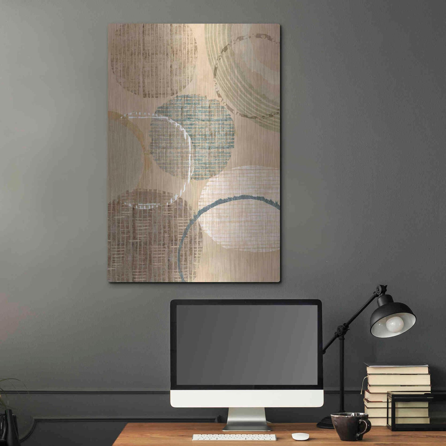 Luxe Metal Art 'Woven Baskets I' by Flora Kouta Metal Wall Art,24x36