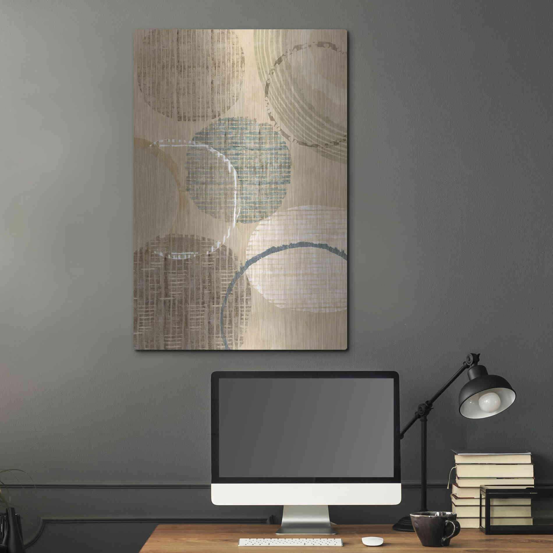 Luxe Metal Art 'Woven Baskets I' by Flora Kouta Metal Wall Art,24x36