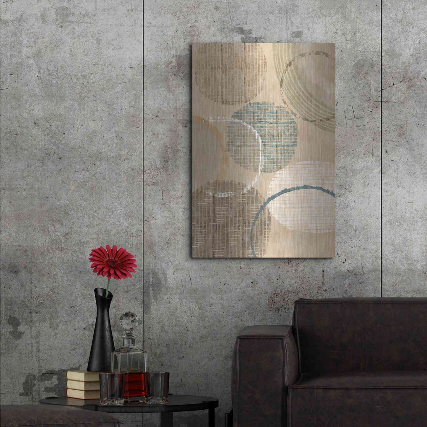 Luxe Metal Art 'Woven Baskets I' by Flora Kouta Metal Wall Art,24x36