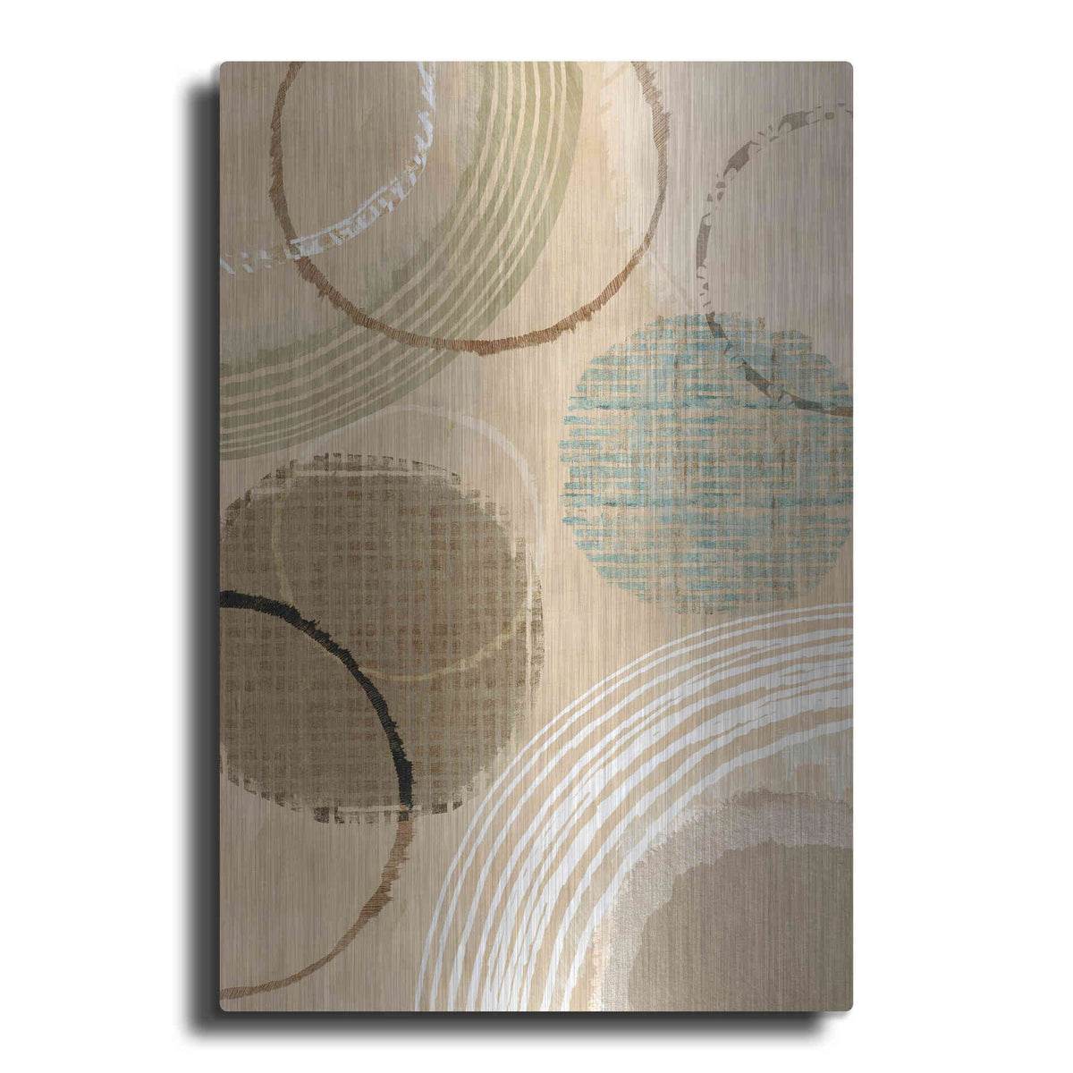 Luxe Metal Art 'Woven Baskets II' by Flora Kouta Metal Wall Art