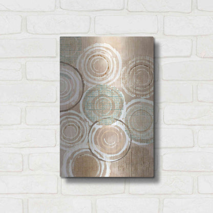 Luxe Metal Art 'Woven Baskets III' by Flora Kouta Metal Wall Art,12x16