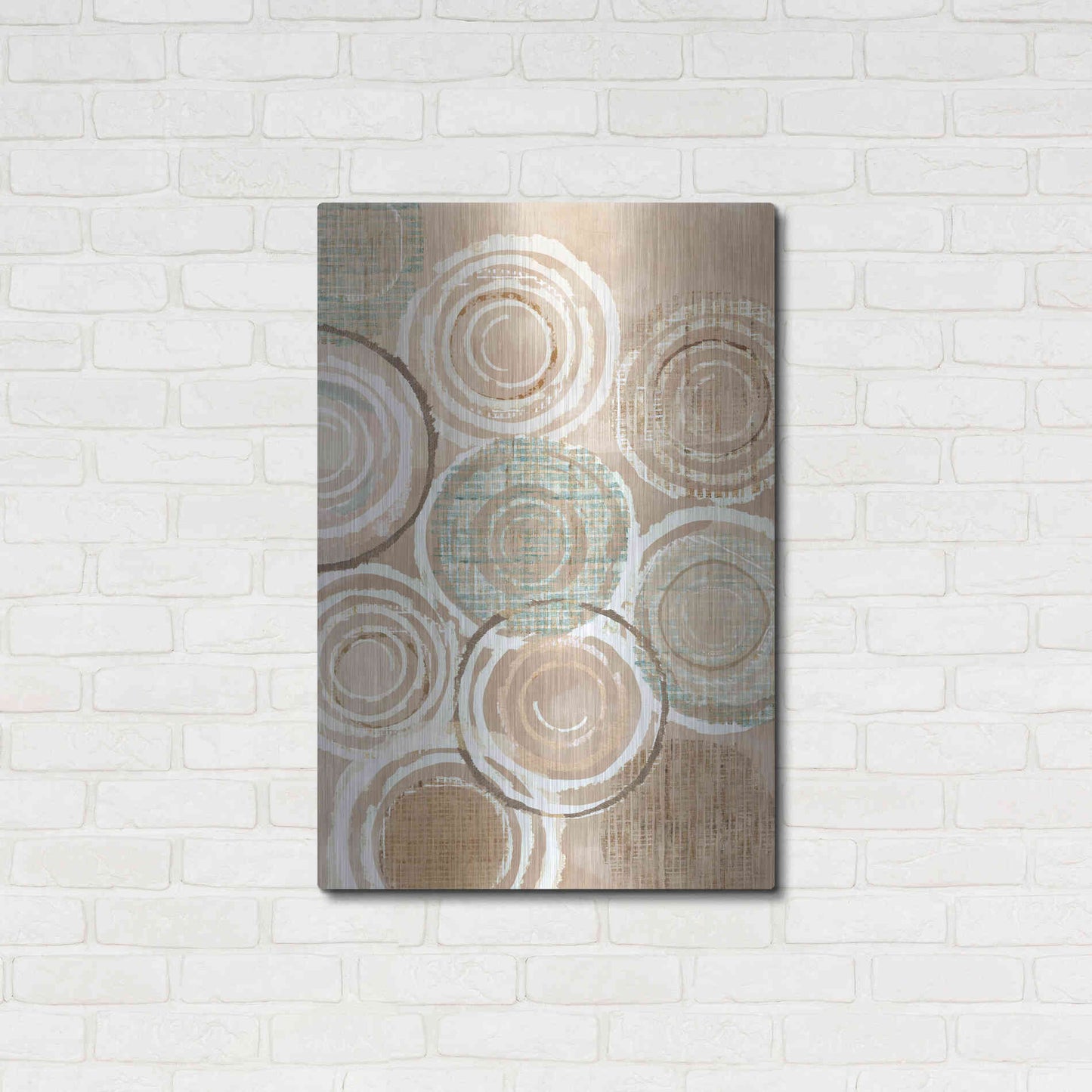 Luxe Metal Art 'Woven Baskets III' by Flora Kouta Metal Wall Art,24x36