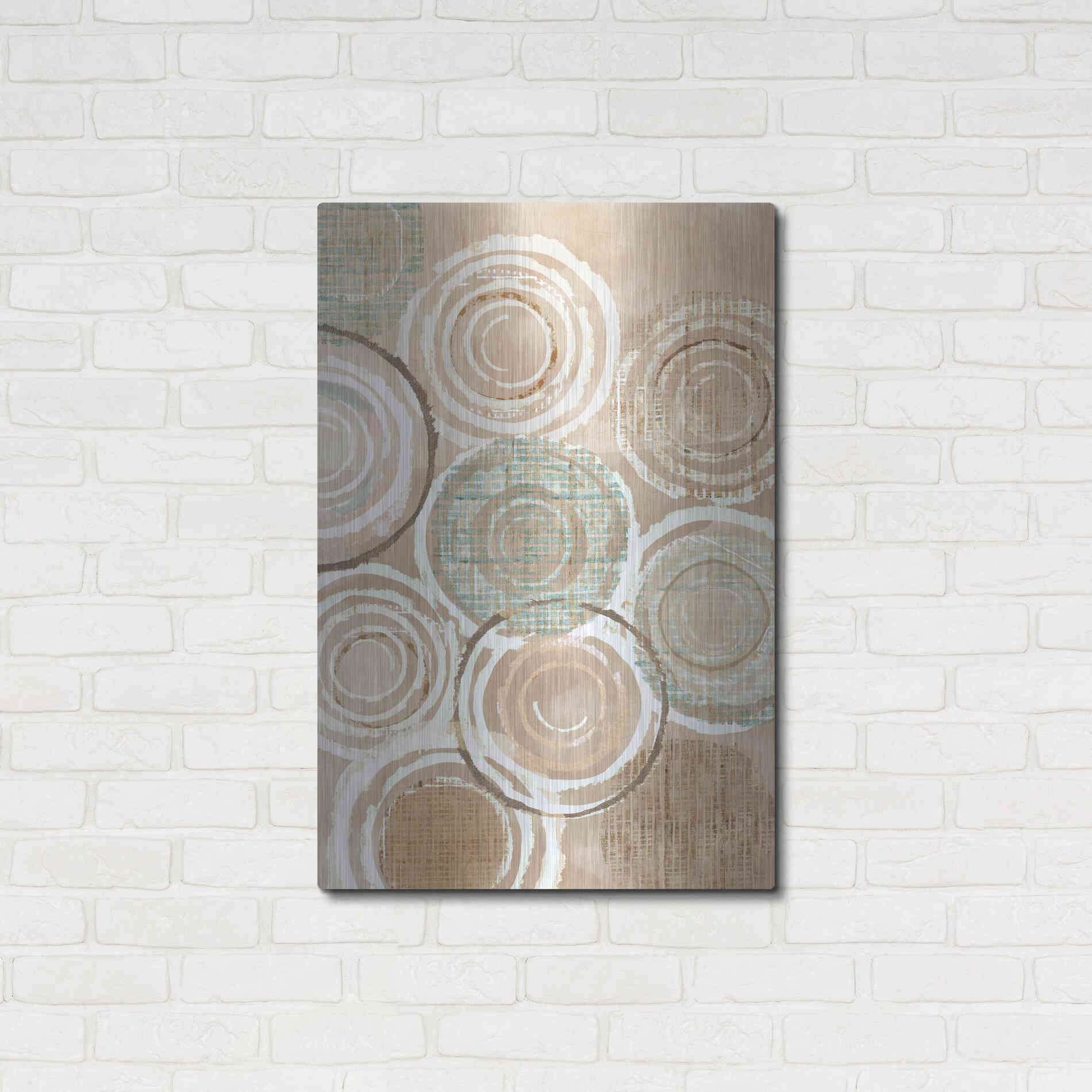 Luxe Metal Art 'Woven Baskets III' by Flora Kouta Metal Wall Art,24x36