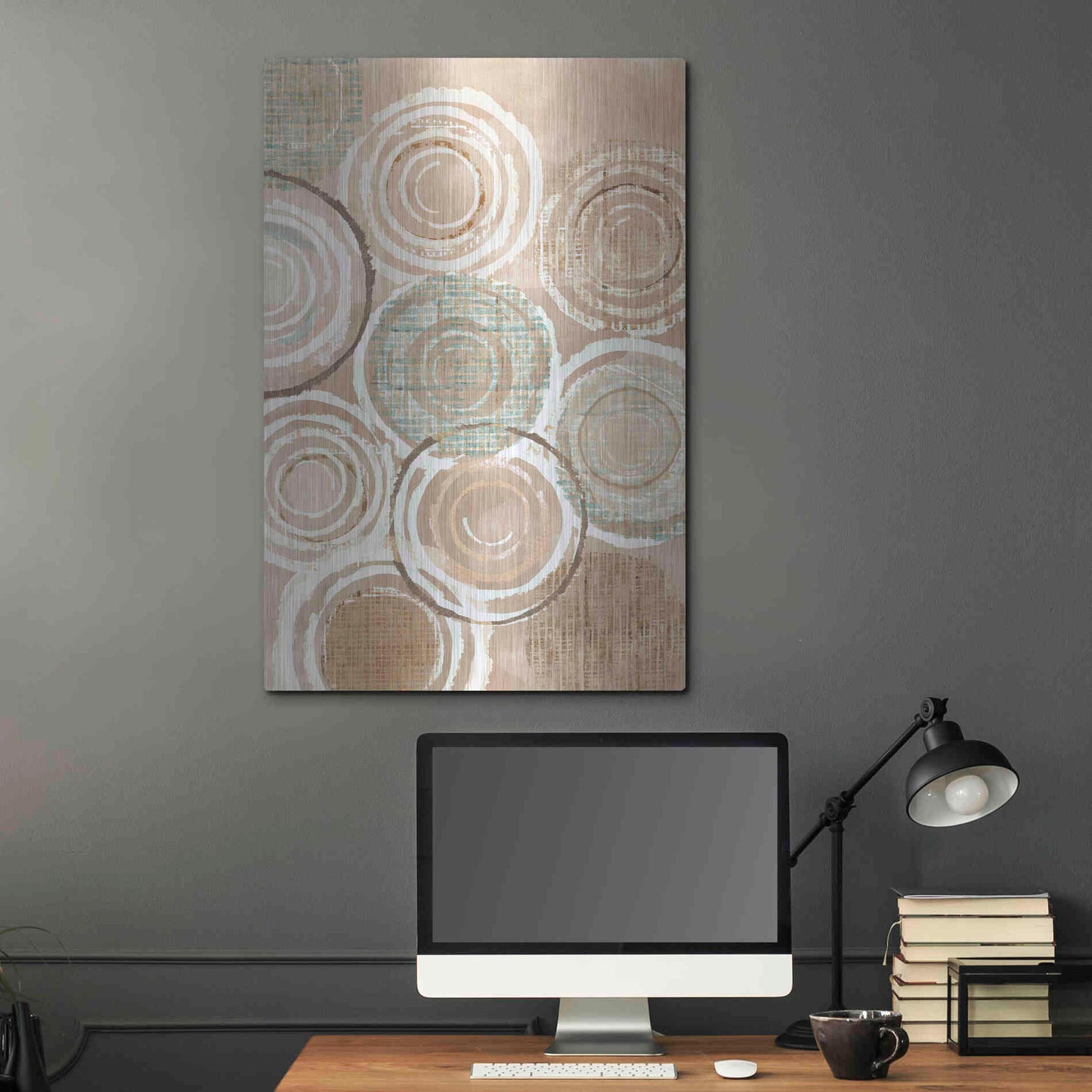 Luxe Metal Art 'Woven Baskets III' by Flora Kouta Metal Wall Art,24x36