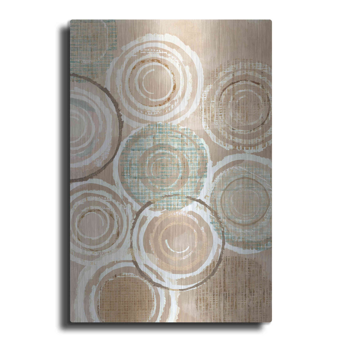 Luxe Metal Art 'Woven Baskets III' by Flora Kouta Metal Wall Art