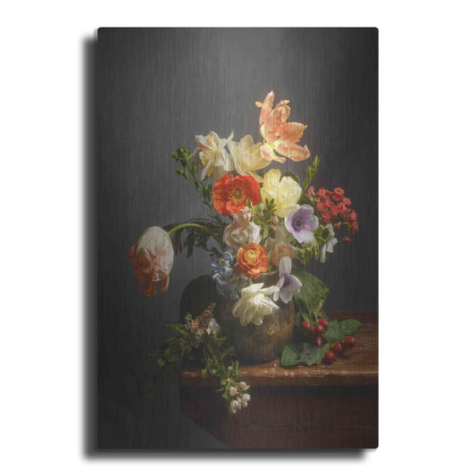 Luxe Metal Art 'A Study On Tulips' by Leah McLean Metal Wall Art