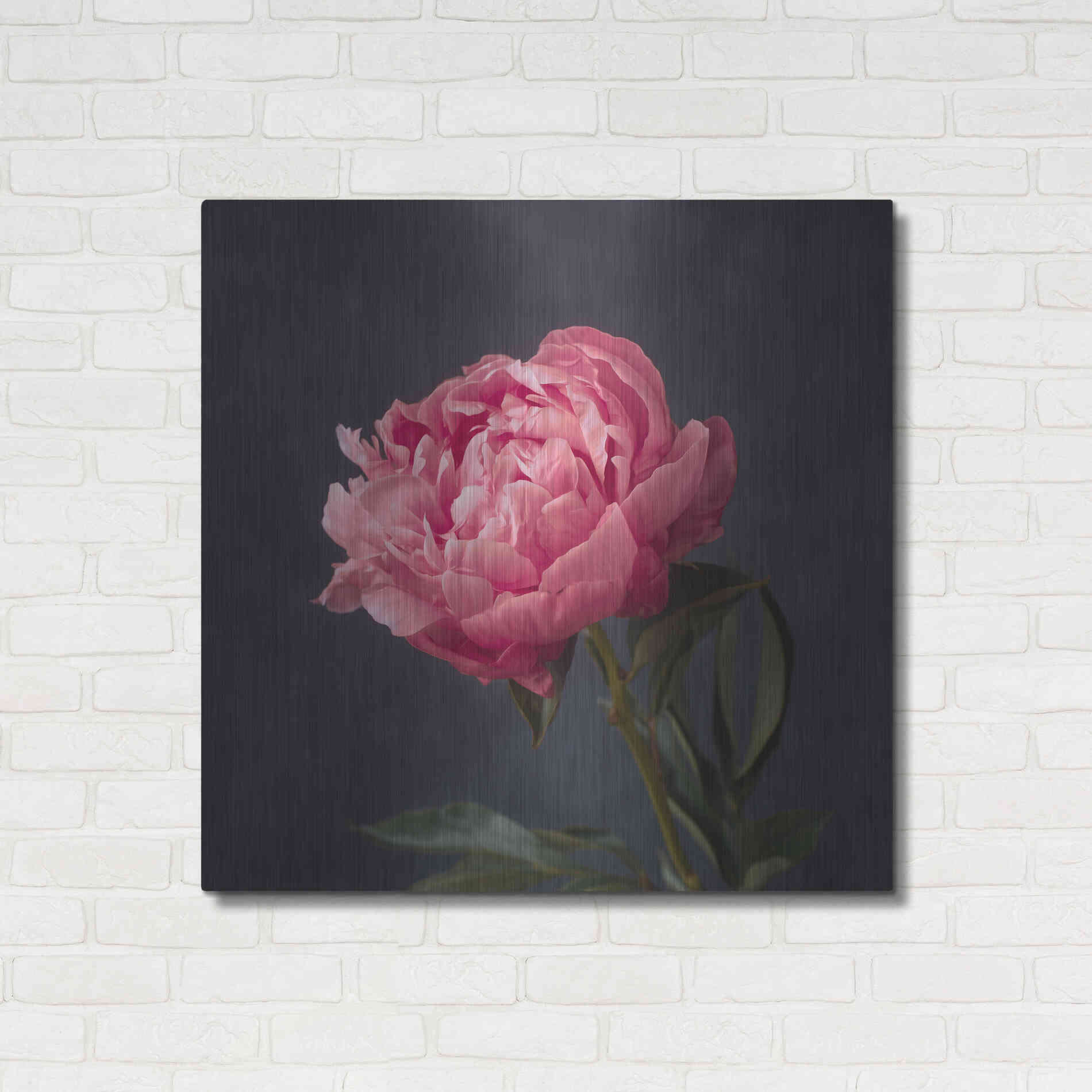 Luxe Metal Art 'Perfectly Pink' by Leah McLean Metal Wall Art,36x36