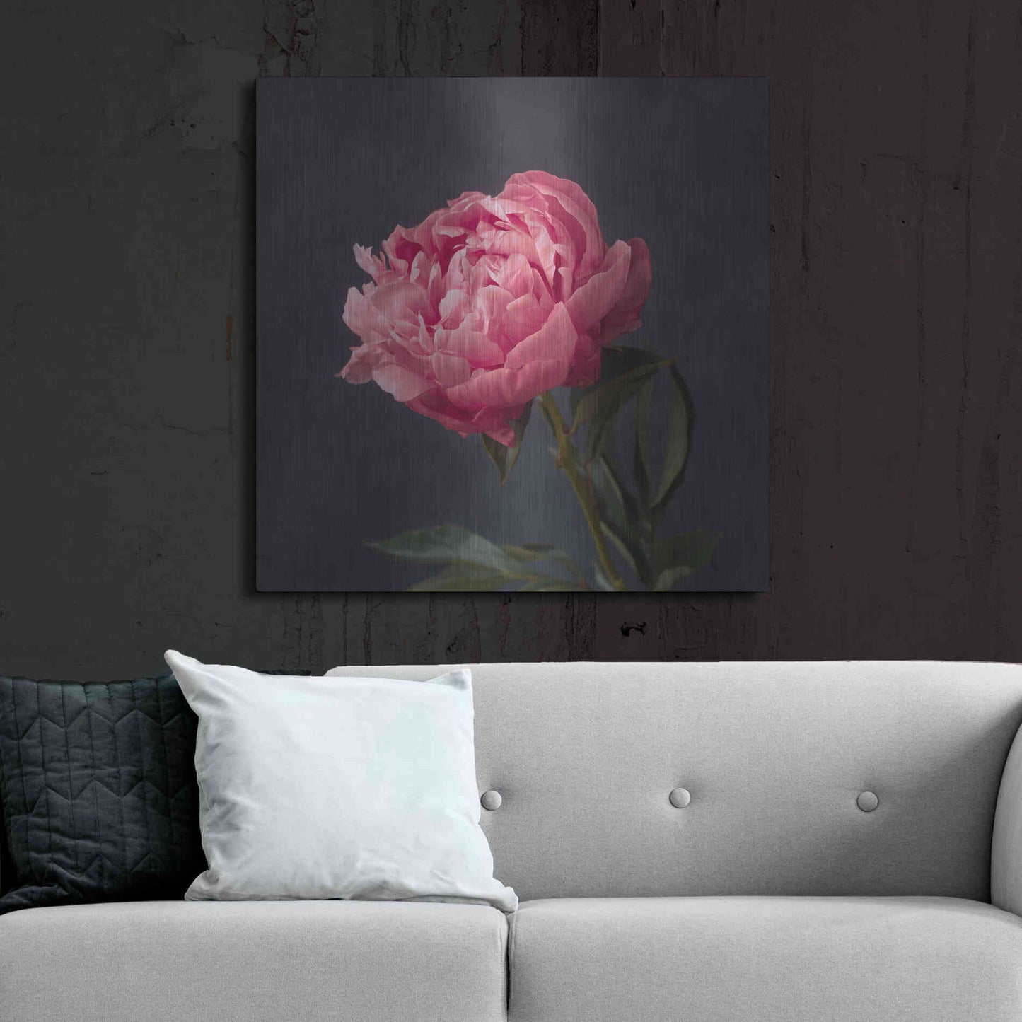 Luxe Metal Art 'Perfectly Pink' by Leah McLean Metal Wall Art,36x36