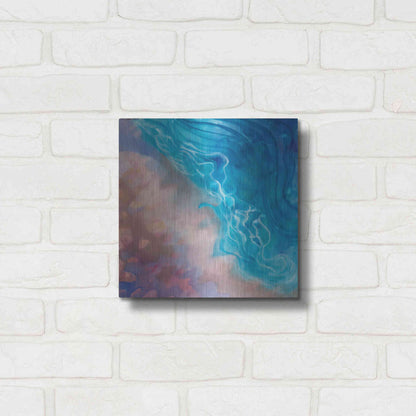 Luxe Metal Art 'Beachy Pinks' by Louise Montillio Metal Wall Art,12x12