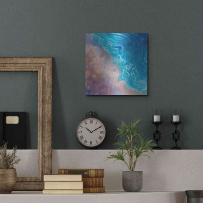 Luxe Metal Art 'Beachy Pinks' by Louise Montillio Metal Wall Art,12x12