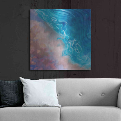 Luxe Metal Art 'Beachy Pinks' by Louise Montillio Metal Wall Art,36x36