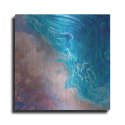 Luxe Metal Art 'Beachy Pinks' by Louise Montillio Metal Wall Art