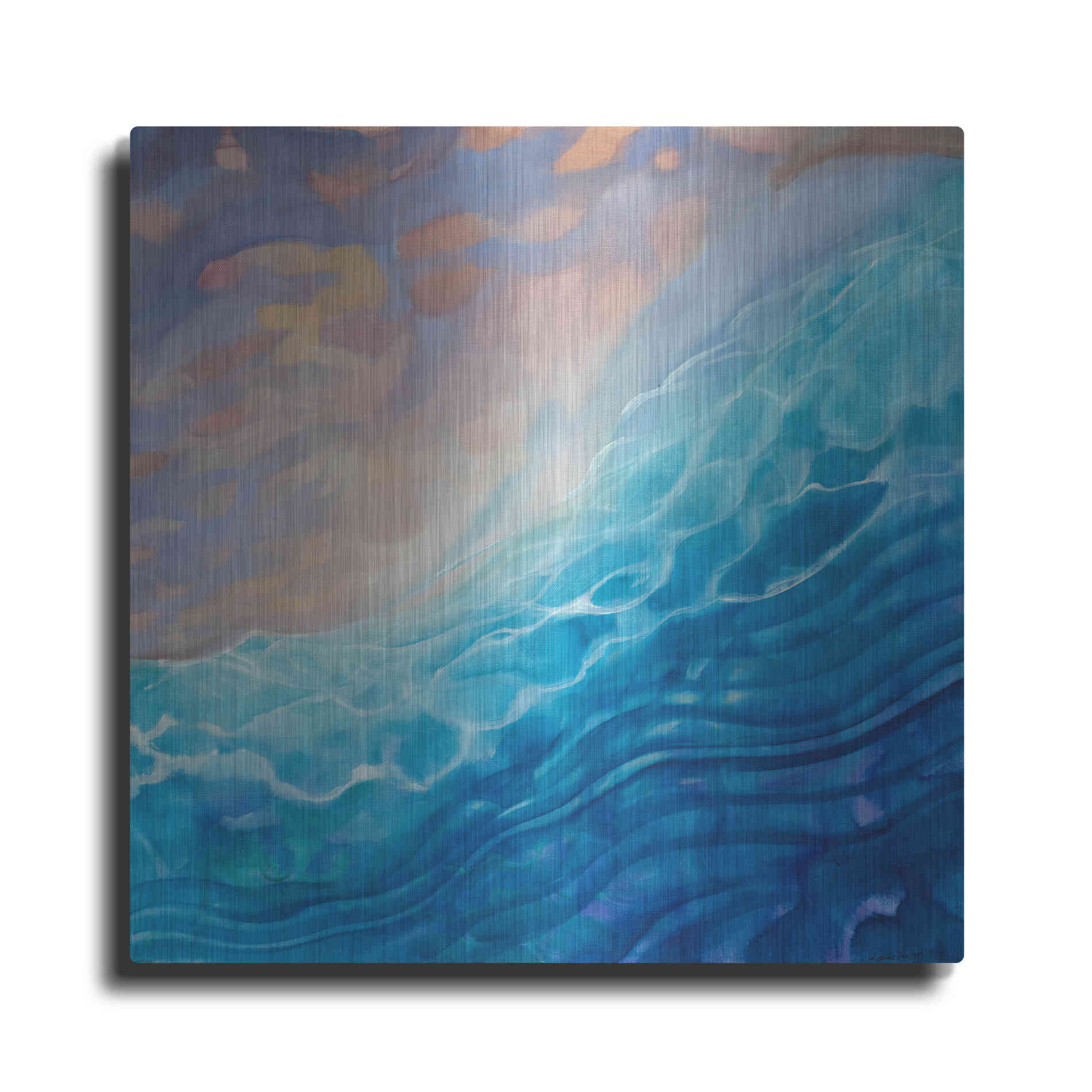 Luxe Metal Art 'Beachy Naples' by Louise Montillio Metal Wall Art