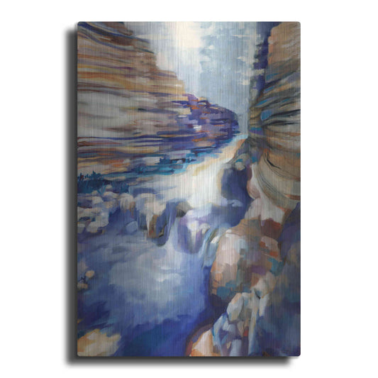 Luxe Metal Art 'Havasu Blue' by Louise Montillio Metal Wall Art