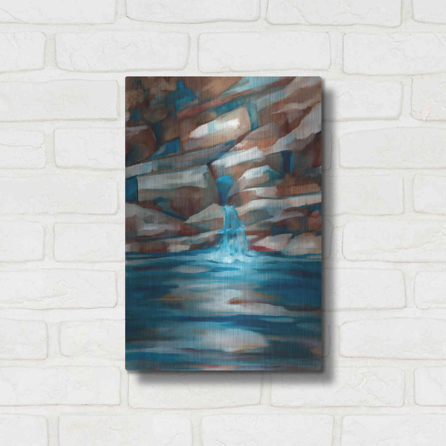 Luxe Metal Art 'Havasu Fall' by Louise Montillio Metal Wall Art,12x16