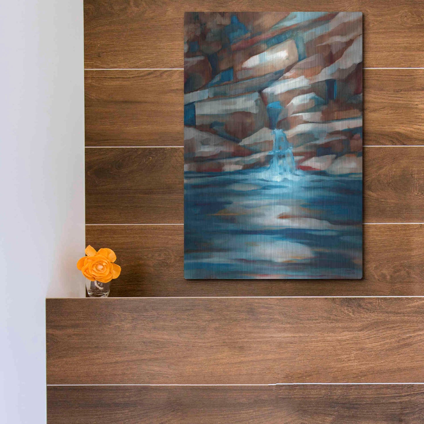 Luxe Metal Art 'Havasu Fall' by Louise Montillio Metal Wall Art,12x16